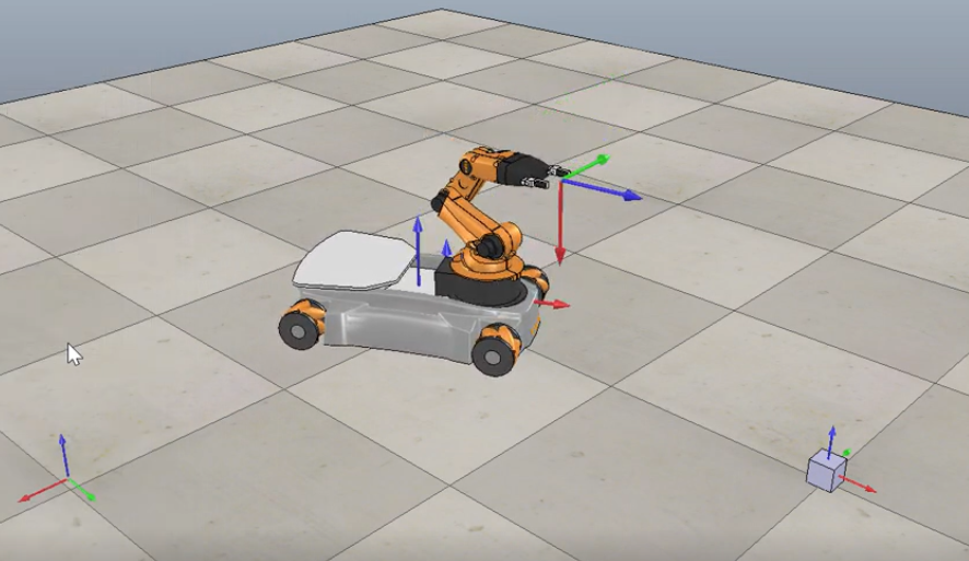 Project preview for youBot mobile manipulation control